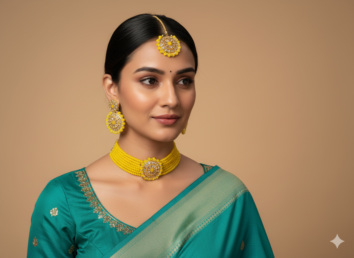 π The Sunshine Yellow Statement Choker Set π