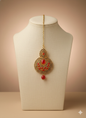 The Majestic Ruby Kundan Maang Tikka